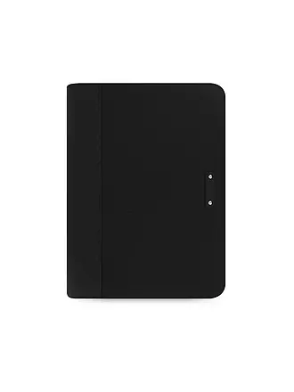 FILOFAX | Mikrofaser Folio mit Reißverschluss und Taschenrechner Schwarz | 